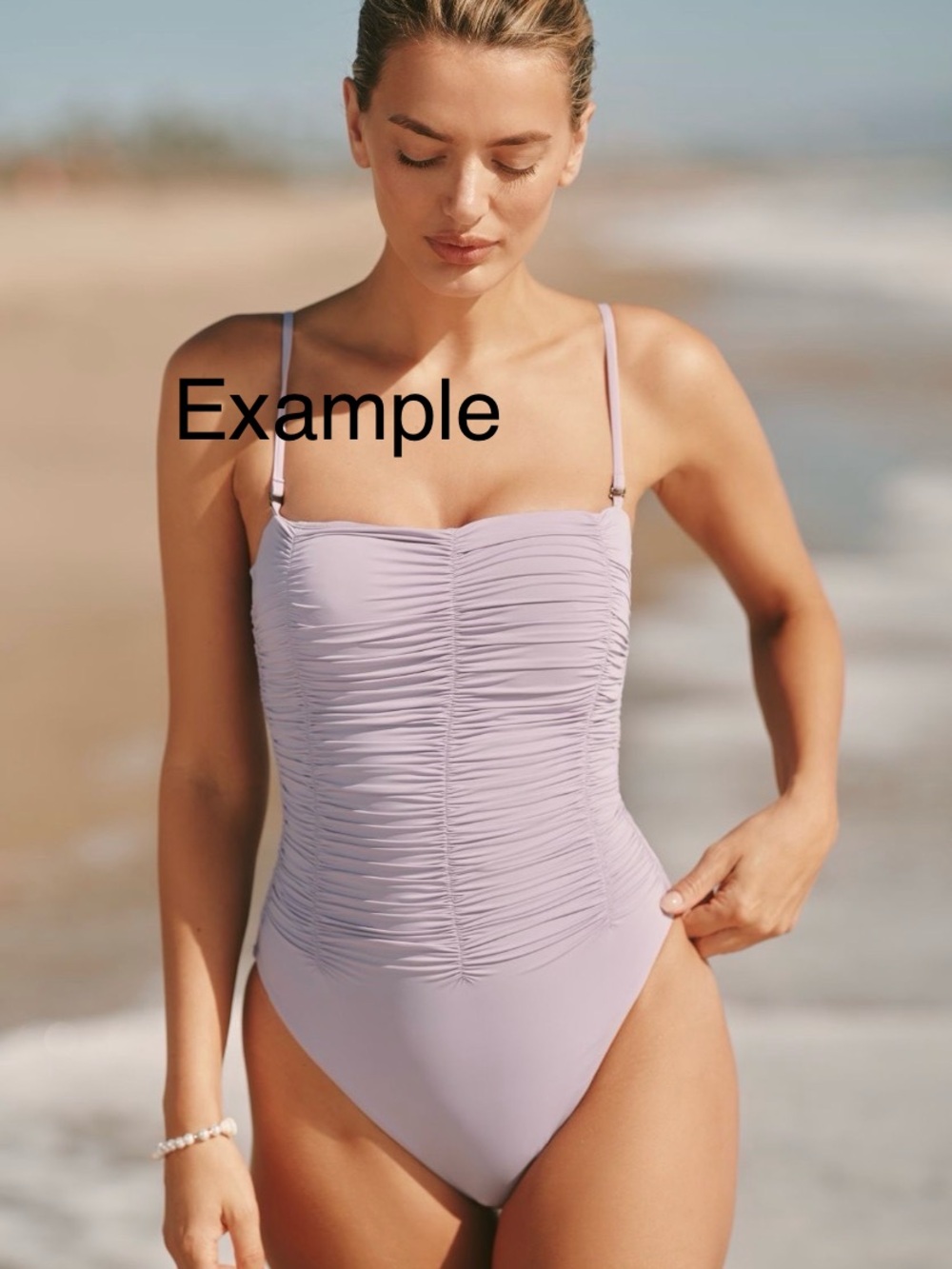 Sanctuary Turquoise Ruched One-Piece Swimsuit